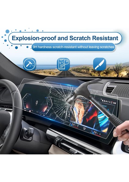 Bmw 2 Serisi 2024 2025 Model Gösterge ve Dokunmatik Bilgi Ekranı Uyumlu 9h Nano Ekran Koruyucu fiyatları