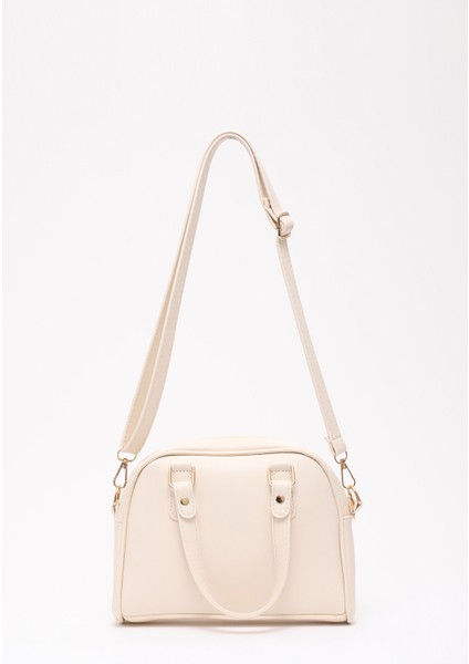 Krem SHK205 Suni Deri Fermuarlı Tek Bölmeli Ayarlanabilir Askılı El,kol ve Omuz Çantası fırsatları