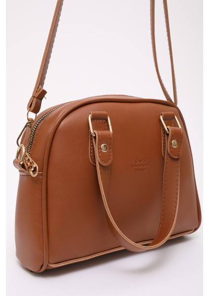 Taba SHK205 Suni Deri Fermuarlı Tek Bölmeli Ayarlanabilir Askılı El,kol ve Omuz Çantası