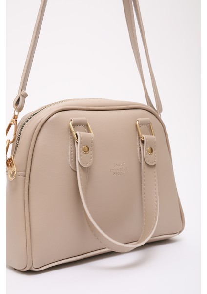 Vizon SHK205 Suni Deri Fermuarlı Tek Bölmeli Ayarlanabilir Askılı El,kol ve Omuz Çantası