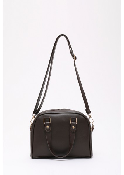 Kahve Rengi SHK205 Suni Deri Fermuarlı Tek Bölmeli Ayarlanabilir Askılı El,kol ve Omuz Çantası fırsatları