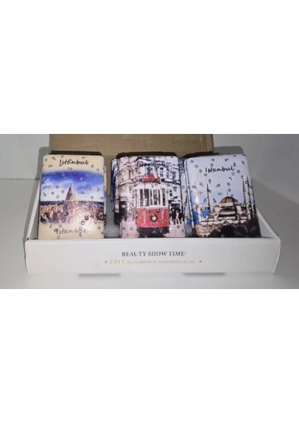 12'li Büyüteçli Dikdörtgen Cep Aynası fırsatları