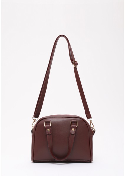 Bordo SHK205 Suni Deri Fermuarlı Tek Bölmeli Ayarlanabilir Askılı El,kol ve Omuz Çantası fırsatları