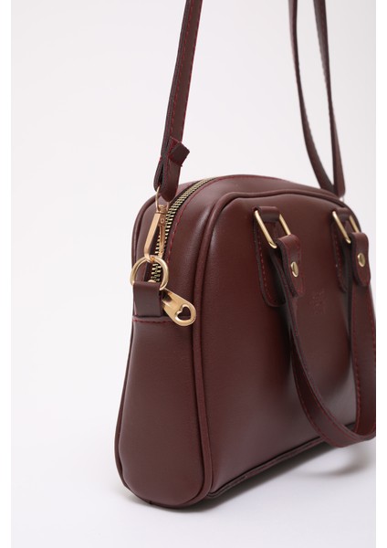 Bordo SHK205 Suni Deri Fermuarlı Tek Bölmeli Ayarlanabilir Askılı El,kol ve Omuz Çantası indirimleri