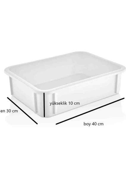 Küçük Boy Polipropilen Plastik Hamur Pasası En:30 Cm,boy:40 Cm, Yükseklik:10 cm