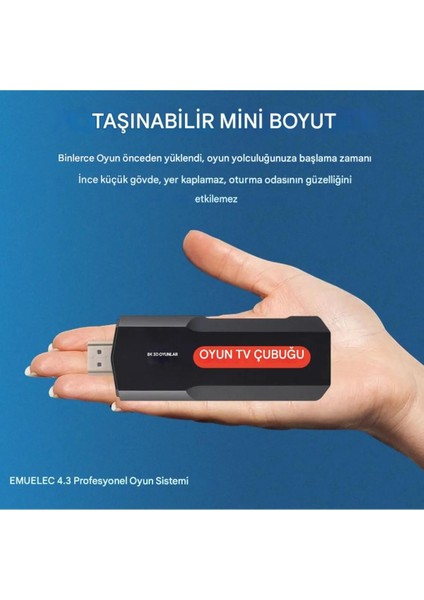 G-Stick V5™ 2 Sistemli Android Akıllı Konsol Pes Fifa Gta Oyun Yükleme Imkanı modelleri