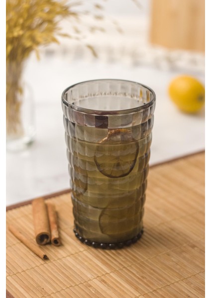 Allegra Füme 6 Lı Bardak Seti 750 ml Akrilik Malzeme - Cam Değildir Kırılmaya Dayanıklı