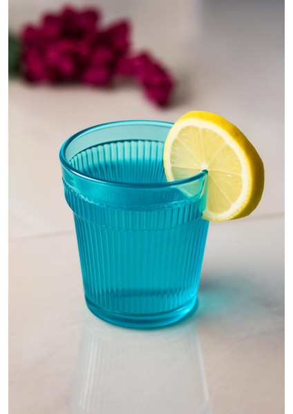 Akrilik Aquamarin Tekli Kısa Bardak & Su Meşrubat Kahve Yanı Bardağı 300 ml ( Cam Değildir ) fiyatları