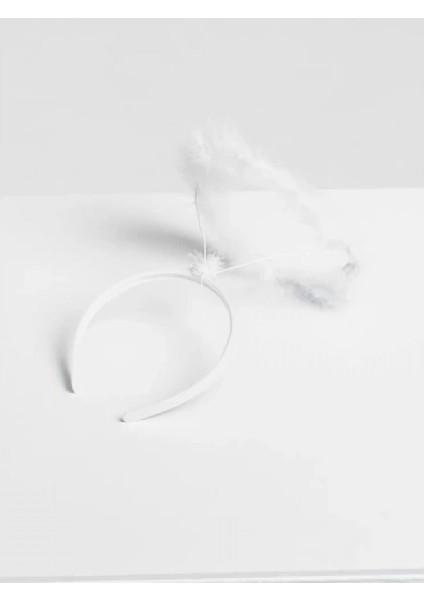 Beyaz Otrişli Tüylü Esnek Yapı Melek Haresi Melek Tacı fiyatları