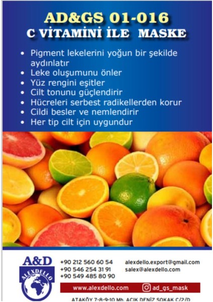 Gözenek Temizleyici Güzellik Maskesi - C Vitaminli Maske - 30 Gr. fiyatları