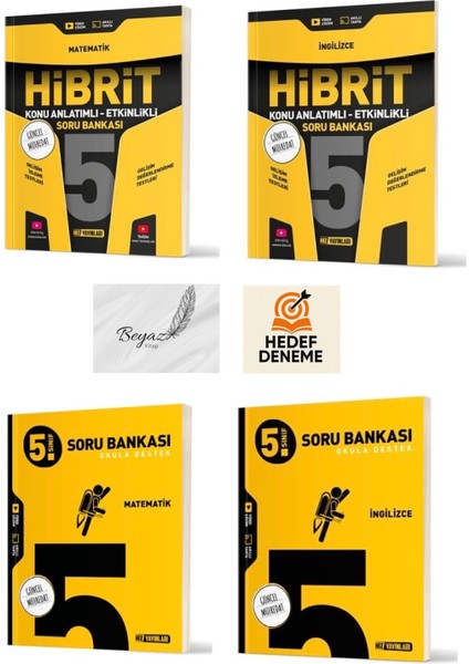 Hız 5.sınıf Hibrit Matematik Ingilizce Konu Anlatımlı Soru Matematik Ingilizce Soru Bankası Hedef Deneme