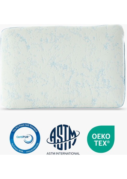 1-8 Yaş Çocuk Yastığı Sertifikalı, Ten Hissiyatlı Pamuklu Özel Kılıf, Nefes Alan Bütün Visco Sünger indirimleri