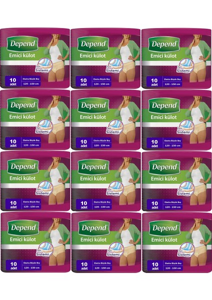 Emici Külot Hasta Bezi Xl - Extra Büyük Kadın 120 Adet (12PK*10)