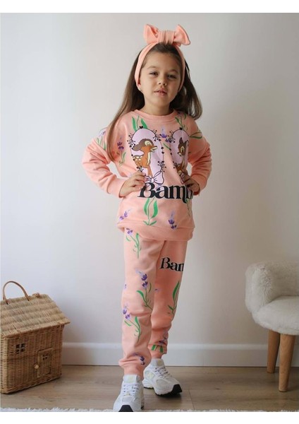 Jelibom Ceylan 3 Iplik 3-10 Yaş Kız Ikili TAKIM-500284 - Somon