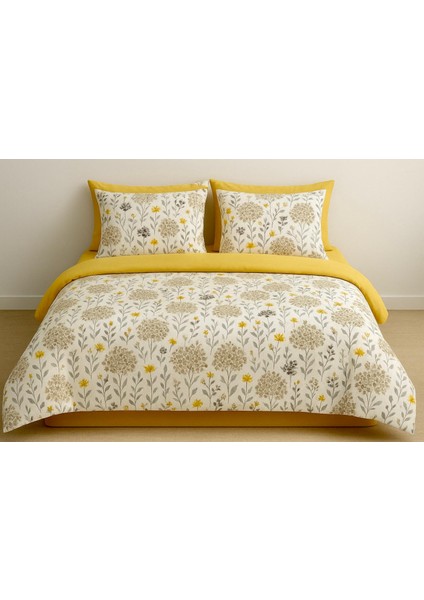 çift Kişilik Lastikli Çarşaflı Nevresim Takımı Jaune modelleri