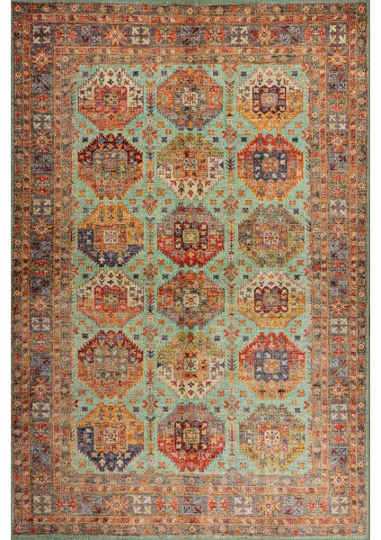 Relic Çok Renkli Vintage Dokulu Klasik Desenli Dokuma Tabanlı Şönil Halı Al 507 fiyatları