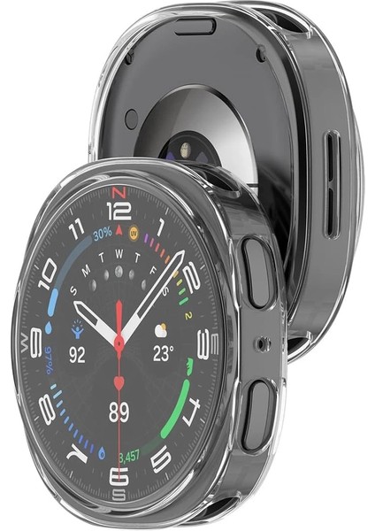Samsung Galaxy Watch 8 44MM Şeffaf Yumuşak Silikon Tam Koruma Kasa ve Ekran Koruyucu Tpu Full Cover modelleri
