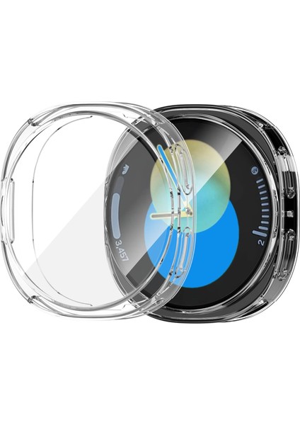 Samsung Galaxy Watch 8 44MM Şeffaf Yumuşak Silikon Tam Koruma Kasa ve Ekran Koruyucu Tpu Full Cover indirimleri