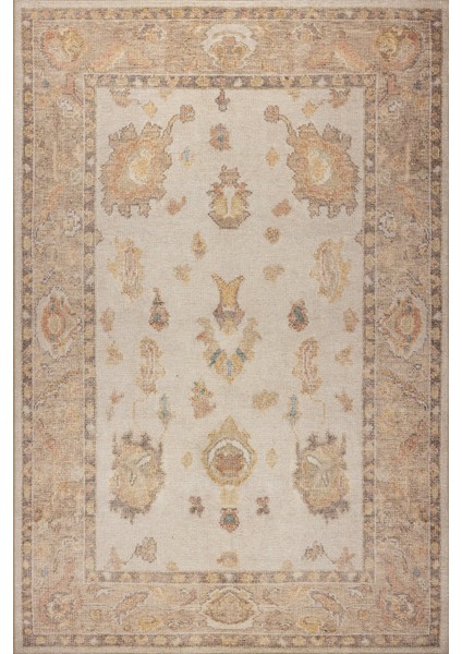 Relic Bej / Sarı Vintage Dokulu Klasik Desenli Dokuma Tabanlı Şönil Halı Al 495 fiyatları