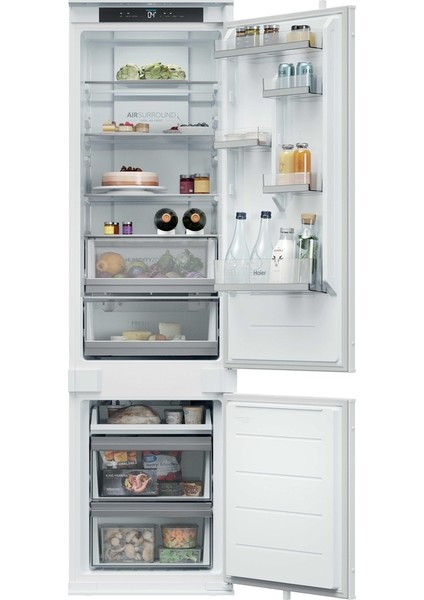 HBQW5519E 284 Lt Wi-Fi Bağlantılı Kombi Tipi No Frost Ankastre Buzdolabı