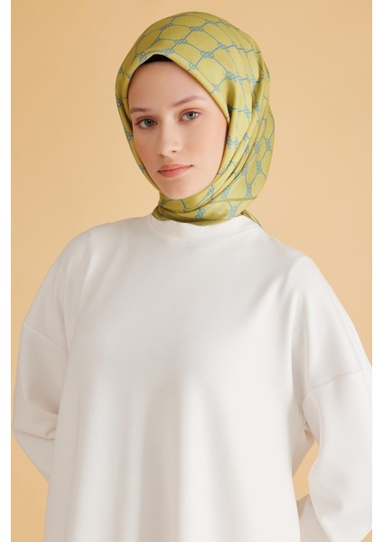 Fresh Pure Eşarp 7 - 30 Yeşil Karışık Desen 50000