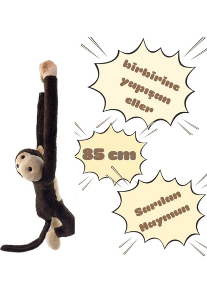 Elleri Yapışan Oyun ve Uyku Arkadaşı Peluş Maymun Oyuncak Sarılan Maymun fiyatları