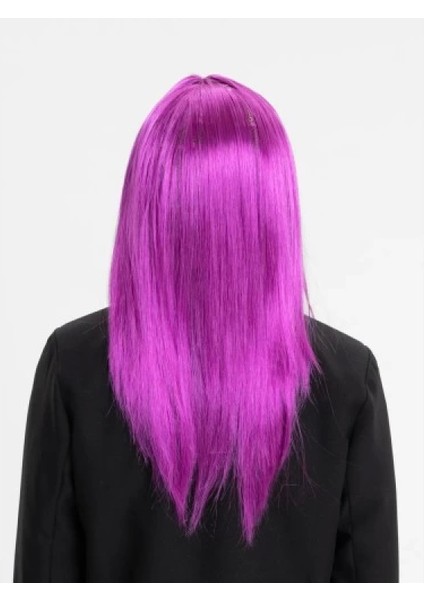 Fuşya Renk Düz Kesim Uzun Parti Peruğu Takma Saç fırsatları