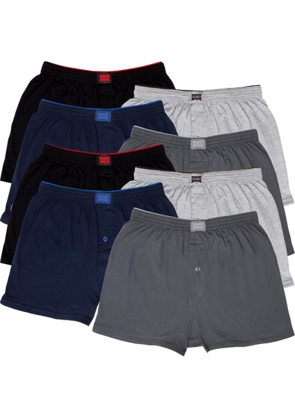 8'li Erkek Penye Havlu Bel Boxer Karışık Renk modelleri