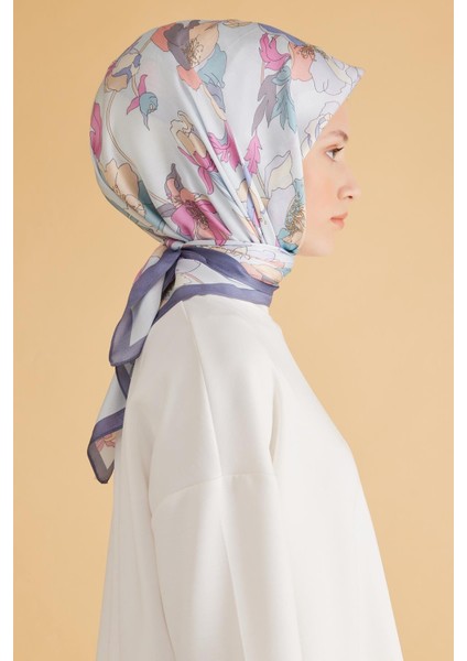 Fresh Pure Eşarp 2 - 04 Buz Mavi Karışık Desen 49986 modelleri