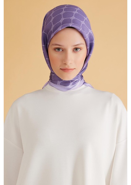 Fresh Pure Eşarp 7 - 24 Mor Karışık Desen 49995