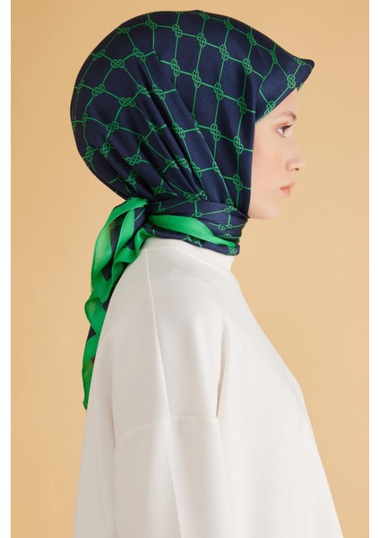 Fresh Pure Eşarp 7 - 31 Lacivert Karışık Desen 50002 modelleri