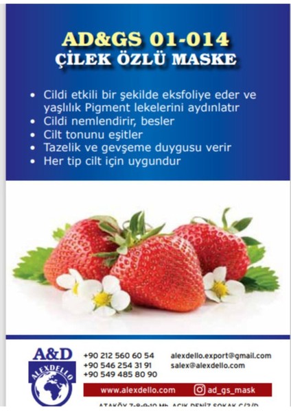 Gözenek Temizleyici, Sıkılışatırıcı ve Güzellik Maskesi - Çilekli Özlü Maske - 350 Gr. fırsatları