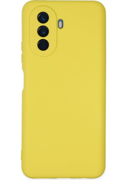 Huawei Nova Y70 Kılıf Nano Içi Kadife Silikon - Sarı - NEO8323-6855