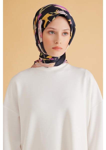 Fresh Pure Eşarp 2 - 05 Lacivert Karışık Desen 49985