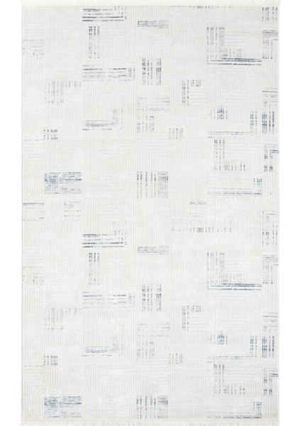 Sahra Mavi Halı Akrilik Halı Yumuşak Dokulu Salon Oturma Odası Yatak Odası Halısı 15500