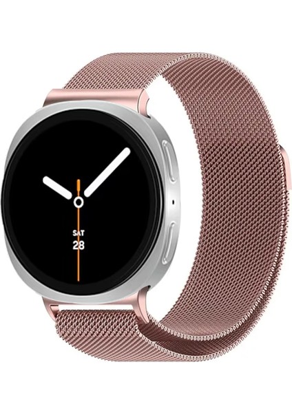 Samsung Galaxy Watch 8 40MM 44MM Uyumlu Manyetik Milanese Loop Metal Kordon
