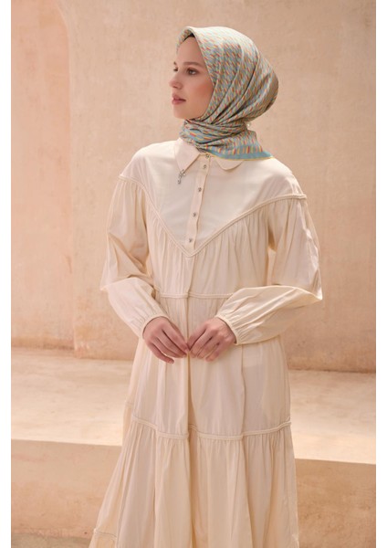 Tivil İpek Eşarp 4124 - 52 Su Yeşili Karışık Desen fiyatları