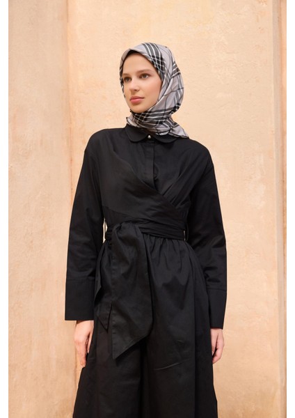 Tivil İpek Eşarp 4122 - 03 Gri Karışık Desen fiyatları