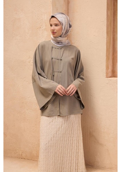 Tivil İpek Eşarp 4108 - 89 Gri Karışık Desen fiyatları