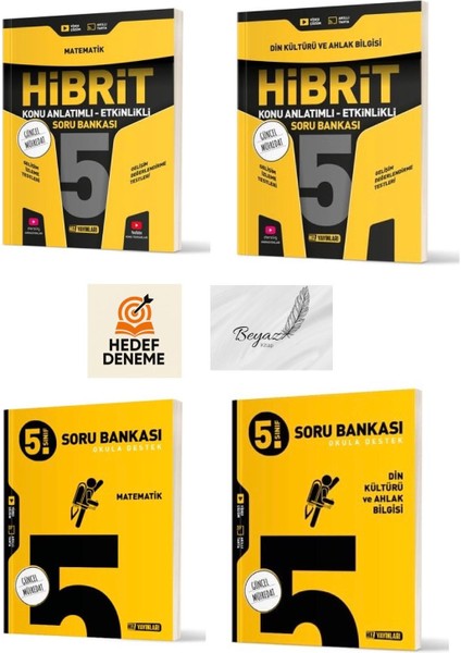 Hız 5.sınıf Hibrit Matematik Din Konu Anlatımlı Soru Matematik Din Soru Bankası Hedef Deneme