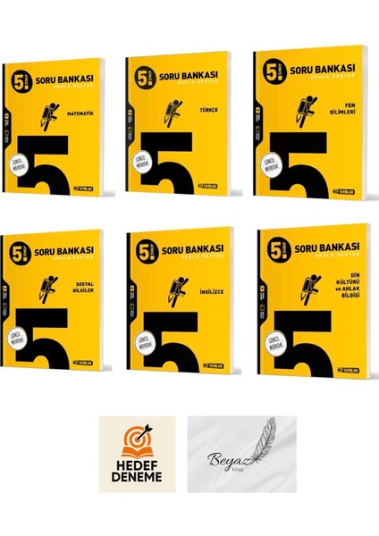 Hız 5.sınıf Matematik Türkçe Fen Sosyal Ingilizce Din Soru Bankası Hedef Deneme