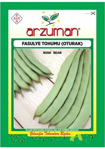 Kılçıksız Oturak Fasulye Tohumu-50 Gram