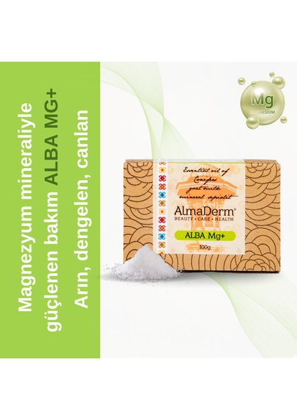 Alba Mg+ Sabunu – Magnezyum ve Bitkisel Yağ Içerikli %100 Doğal Sabun