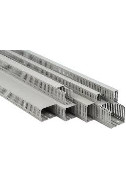 PDK2540 ,25X40MM Gri/2mt Delikli Kablo Kanal