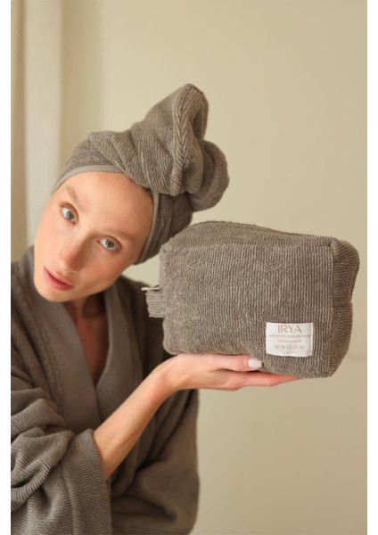 Solena Kadın Bornoz L/xl Gri indirimleri