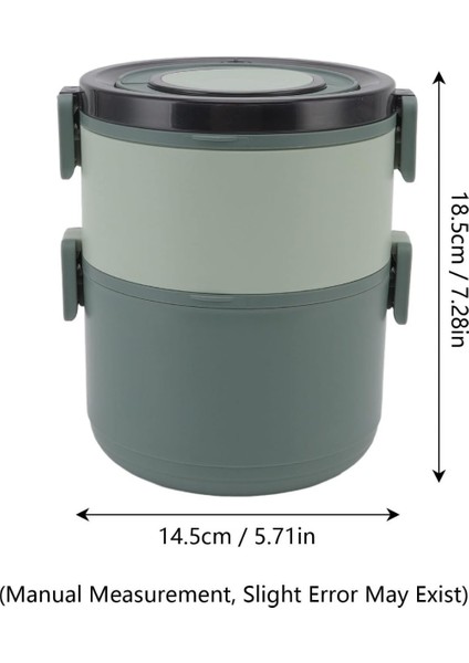 Bento 2 Katlı 2 Bölmeli Bpa Free 1600ML Paslanmaz Çelik Lunch Box Yemek indirimleri