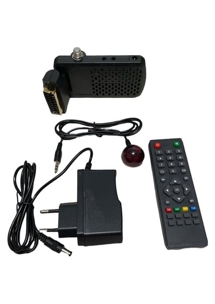 Tüplü Televizyon + Scartlı Tüm Tv 'Ler Tüm Kanalları Yüklü Mini Scart Uydu