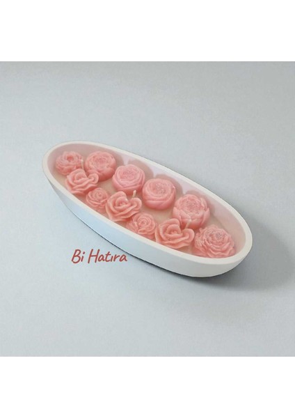 Konsept Kayık Mum Pembe