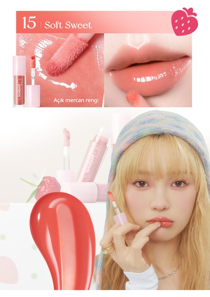Dudaklara Dolgun ve Işıltılı Görünüm Sunan Gloss Perıpera Ink Glasting Lip Gloss (15 Soft Sweet) fiyatları