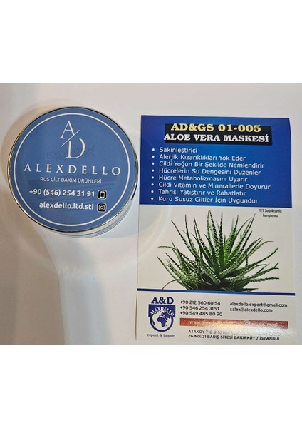 Alexdello Aloe Vera Yüz Maskesi modelleri